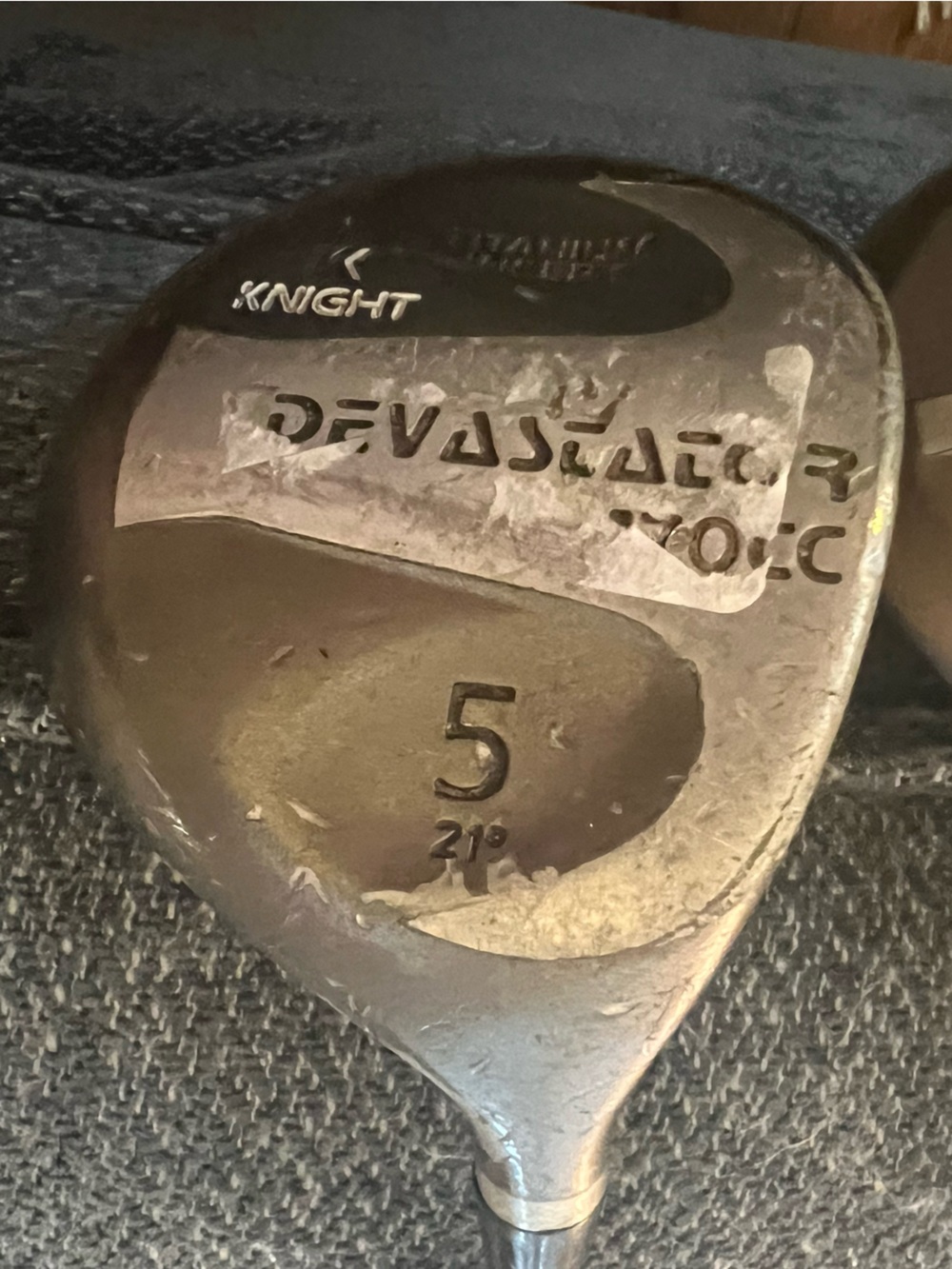 a Knight Devastator 5-wood fairway golf club with a 22-degree loft